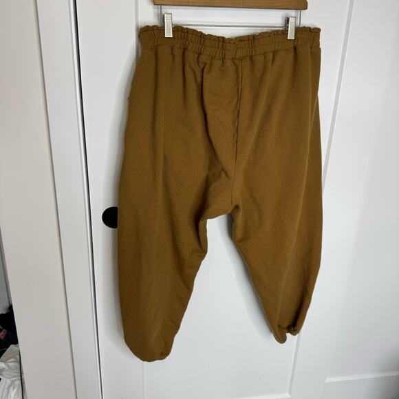 Ursa Minor Flor Arca Terry Cotton Crop Elastic Pull On Lounge Pocket Pants 2XL - Picture 5 of 6